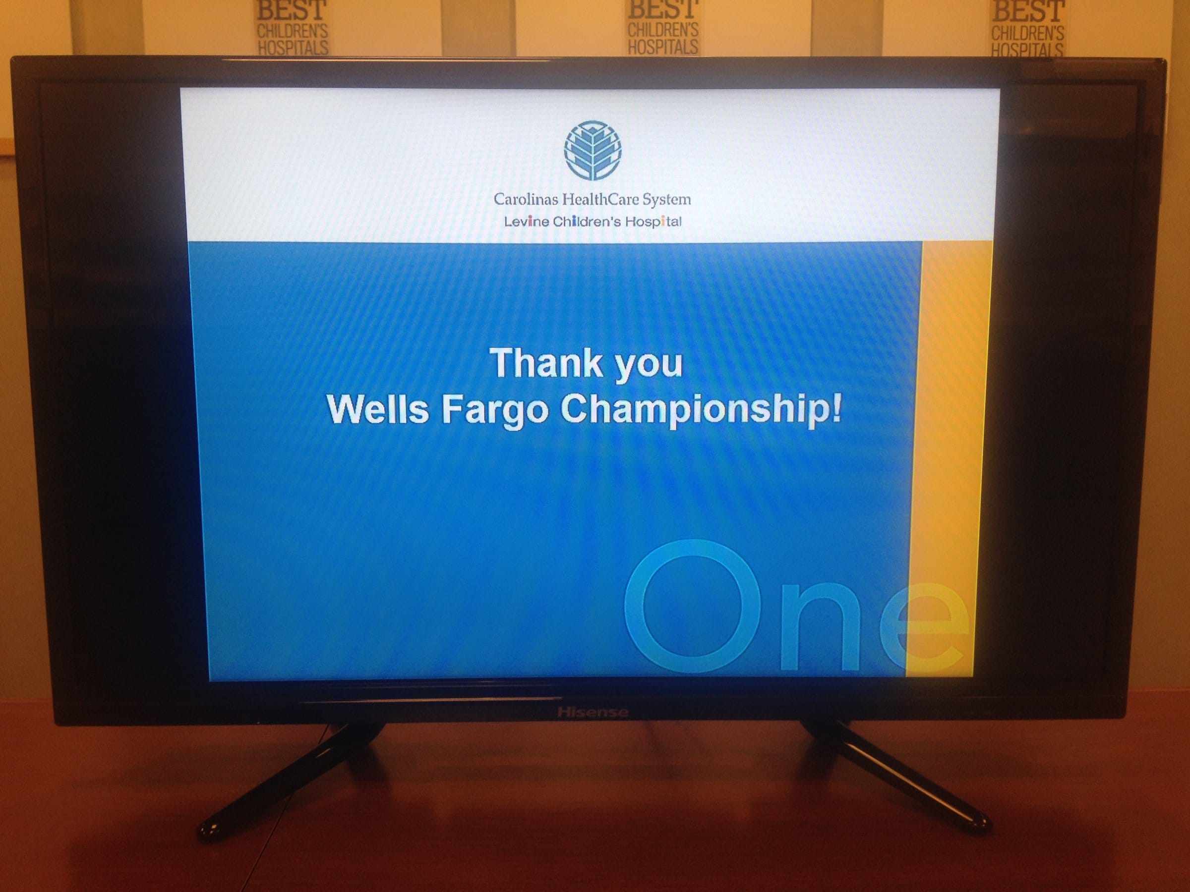 Wells Fargo Championship_TV Donation to LCH (2)