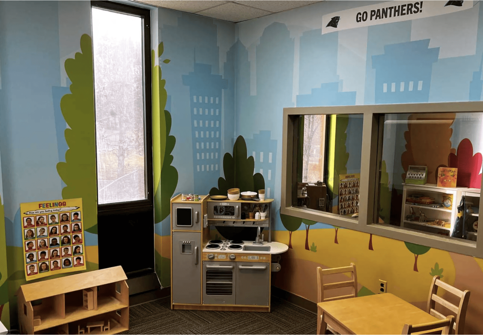 Panthers Play Therapy Room rendering