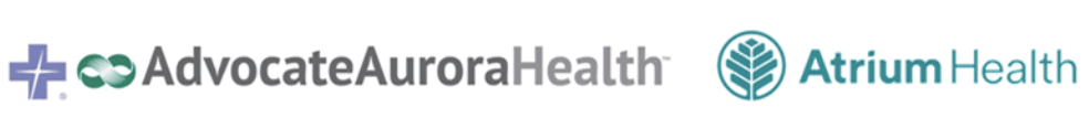Advocate Aurora Logo and Atrium Health Logo